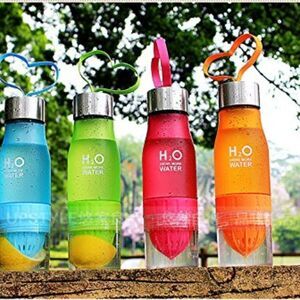 Plastic Water Bottle Portable Juice Lemon Fruit In